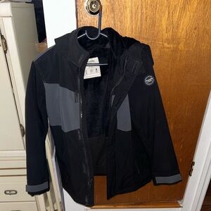 Abercrombie Kids Two-Tone Black and Gray Jacket